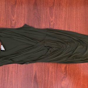 Olive green maxi dress